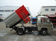 FOTON 4X2 2000 Liters Small Dumpster Garbage Truck , 6 Wheels 2cbm Mini Garbage Truck supplier